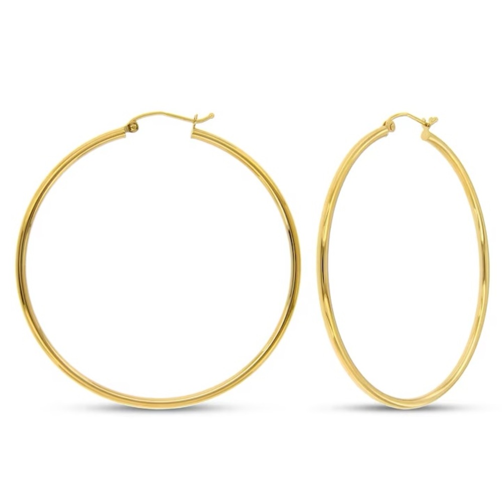 Kay Jewelers Hoop Earrings 14k Yellow Gold 50mm